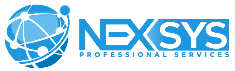 NEXSYS PROFESSIONAL SERVICES LOGO BLUE-WHITE