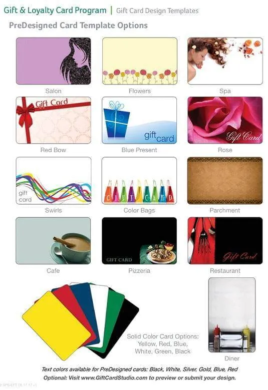 CSBANK Predesigned Gift Loyalty Cards