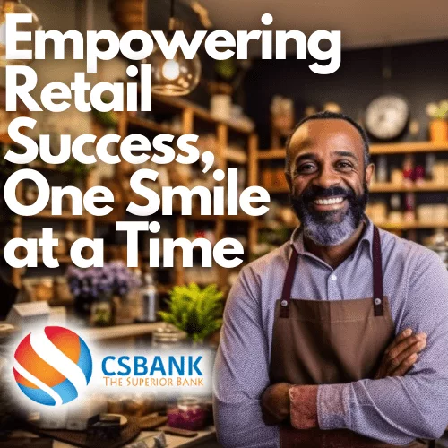 Smiling Retail Store Owner - CSBANK Retail Solutions