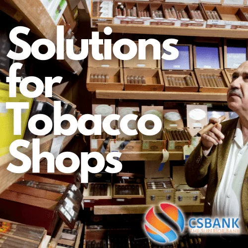 Man in Cigar Locker - CSBANK's Solutions for Tobacco Shops