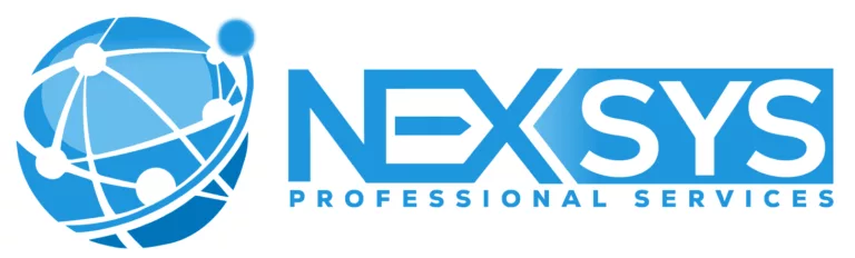 NEXSYS PROFESSIONAL SERVICES LOGO BLUE-WHITE