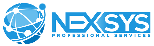 NEXSYS PROFESSIONAL SERVICES LOGO BLUE-WHITE